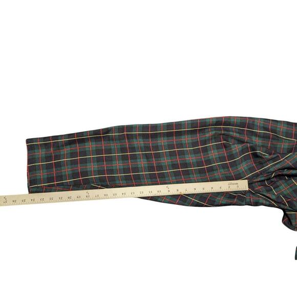 Loving Youth Tartan Plaid Pull On High Rise Pleated Tapered Leg Pants Small G - Picture 6 of 7